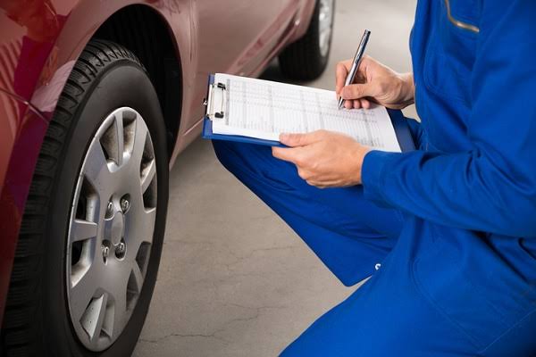 A vehicle on the alignment machine at Teddy Auto Services